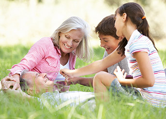 family enjoying hearing each other